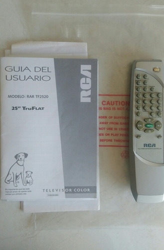 Control Remoto Rca Original Manuales Tv