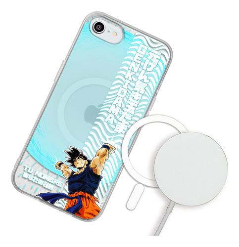 Funda Para iPhone Magsafe Dbz Goku Genkidama Buu Con Nombre