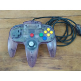 Controle Atomic Purple Translúcido Original Nintendo 64 N-64
