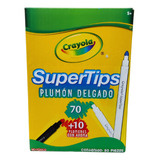 80 Marcadores Super Tips Crayola Plumones Lavables Lettering