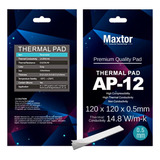 Pad Térmico Maxtor Ap-12 120x120x 0.5mm Rendimiento 14.8w/mk