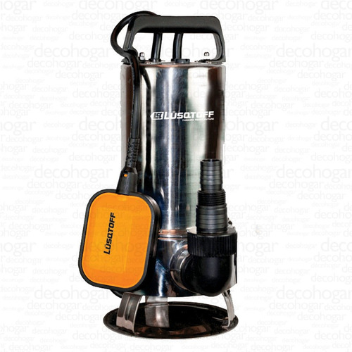 Bomba Sumergible Acero Inox Desagote Agua Sucia 1hp Lusqtoff