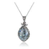 Collar - Natural Labradorite Spectrolite Necklace Crystals P