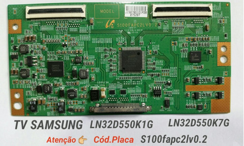 Placa T-con Tv Samsung Ln32d550k1g - Ln32d550k7g - Original