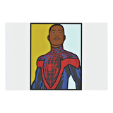 Cuadro Decorativo Spiderman Avengers Miles Morales Madera