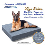 Cama Deluxe De Memory Foam C/funda Lavable P/perro Grande 