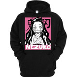 Sudadera Negra Nezuko Belleza Endemoniada Anime Kny