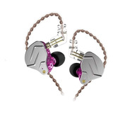 Fone De Ouvido In-ear Kz Zsn Pro Purple Cor Violeta Sem Microfone