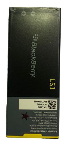 Batería Ls1 Para Blackberry Z10 1800 Mah 3.8v 1874b9