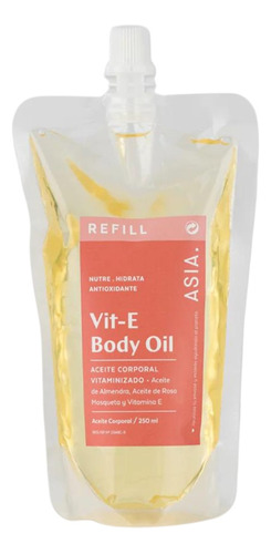 Refill Vit-e Body Oil, Asia Skincare, Aceite Corporal 250ml