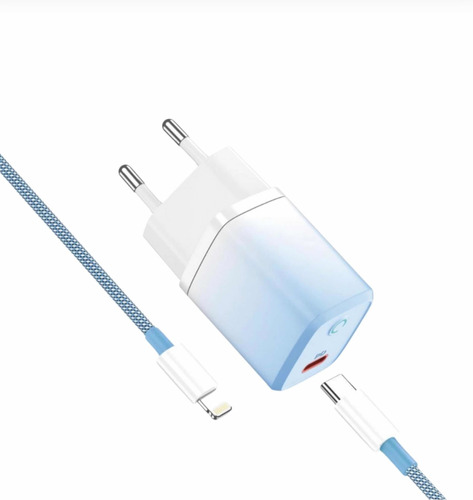 Fonte Turbo Usb-c 20w + Cabo Compatível P/ iPhone 11/12/13