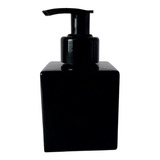 Saboneteira Vidro 100ml Customizado Luxo Preto Para Lavabo 