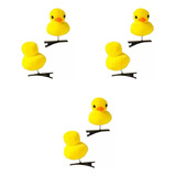 Set 6pzas Horquilla Broche Pato Pollito Para Cabello Kawaii