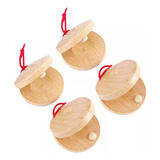 Instrumento De Percussão De Castanholas De Dedo, 4 Pcs