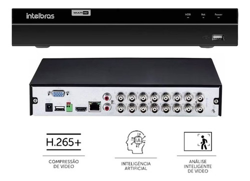 Dvr 16 Canais Stand Alone Mhdx 1116 Intelbras 4580347 Bivolt