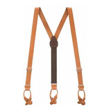 Suspenderstore Men's Leather Suspenders - 1-inch Wide - Butt