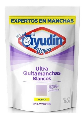 Quitamanchas Ultra Ayudin Ropa Blanca Polvo X450ml