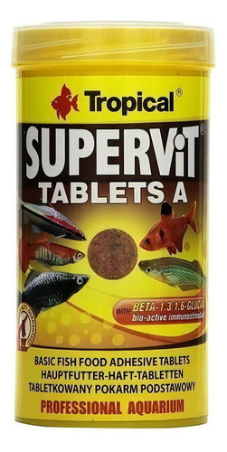 Alimento Peces Tabletas Adhesivas Supervit Tablets A 250 Ml