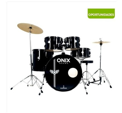 Bateria Acústica Nagano Onix Drums Smart 22  Big Yellow