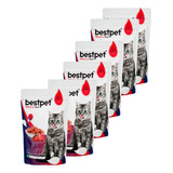 Pack 6 Alimento Premium Humedo Gato Beef En Salsa 85gr