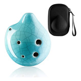 Ocarina 6 Hole Strawfire Triforce Ocarina - Leyenda De Zelda