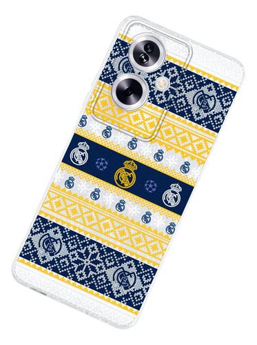 Funda Para Oppo Real Madrid Ugly Sweater Navideño Case