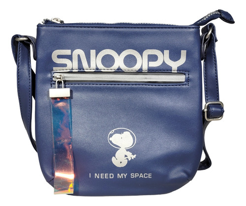 Bolsa Feminina Media Snoopy Original Transversal Pronta Entr