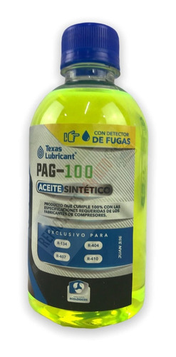 Aceite Con Detector De Fugas Pag-100 Texas Lubricant 8 Oz