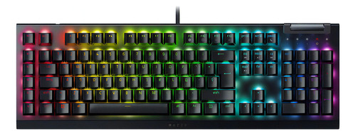 Teclado Gamer Blackwidow V4 X - Yellow Switch - Us Layout Color Del Teclado Negro