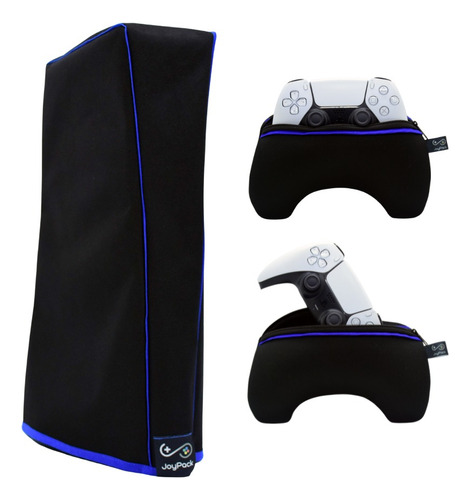 Kit 1 Funda Consola Vertical Ps5 Slim + 2 Fundas Joystick