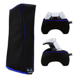 Kit 1 Funda Consola Vertical Ps5 Slim + 2 Fundas Joystick