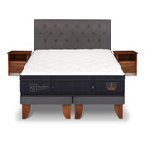 Cama Europea 2 Plazas Cic Super Premium + Set Kavery  