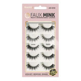 Pestañas Postizas 3d Faux Mink A5-010 5 Pares Republic Cosme