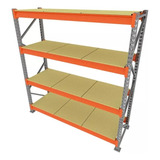 Mini Porta Pallet Prateleira Reguláveis 750 Kg Pallete Cor Laranja