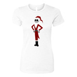 Camiseta Jack Skellington Navidad Femenina White Serie Dama 