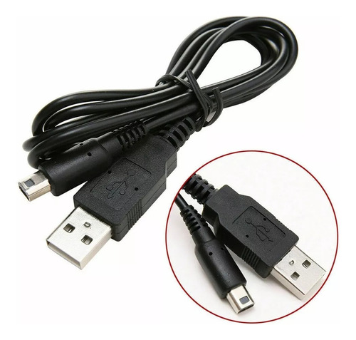 Cable Cargador Datos Usb Para Nintendo 2ds Ndsi 3ds 3 Dsxl