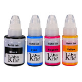 4 Botella Tinta Para Canon G3100 G2100 G1100 Sellada Calidad