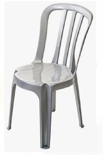 Kit 6 Cadeiras Bistrô Goiânia Cinza Certificadas  182 Kgs 