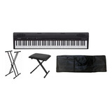 Roland Go 88p Paquete De Piano 88 Teclas Base Funda Y Banco