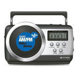 Radio Despertador Portatil Con Reloj Am/fm Modelo Premium