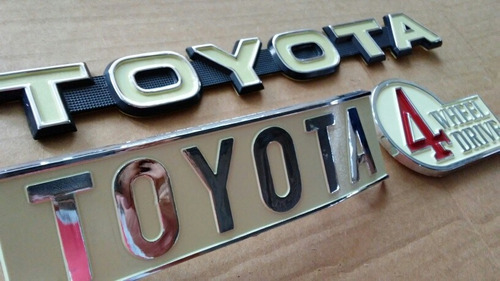 Kit Emblemas Toyota Fj40 Fj45 2f Bj Techo Duro 3 Piezas Foto 3