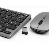 Teclado Mouse S/fio, Bluetooth, 2.4ghz Bateria Recarregavel