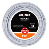 Cable Duplex Calibre 18 Awg Pot Flexible 50 Metros