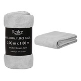 Manta Cobertor Micro Casal 200x180 Soft Não Alérgica Cinza