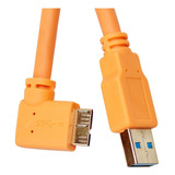 Cable Usb 3.0 A Micro-b Para Tether Tethering Color Naranja