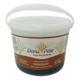 Cera Depilatória Dona Pele Chocolate Kit C/ 2 De 2,3kg
