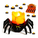 Velas Led Para Decoración De Halloween Con Diseño De Arañas,