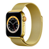 Malla Reloj Metalica Acero Para Applewatch / Smartwatch Color Dorado 38/40/41