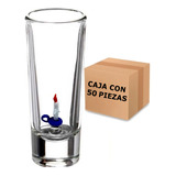 Set 50 Shot Caballito Tequilero Cristalino2oz Con Candelabro