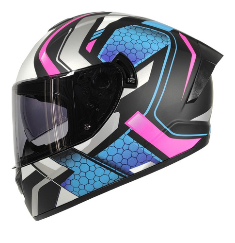 Casco Moto Cerrado Rmm Hf701 Space Dot Deportivo C/lente